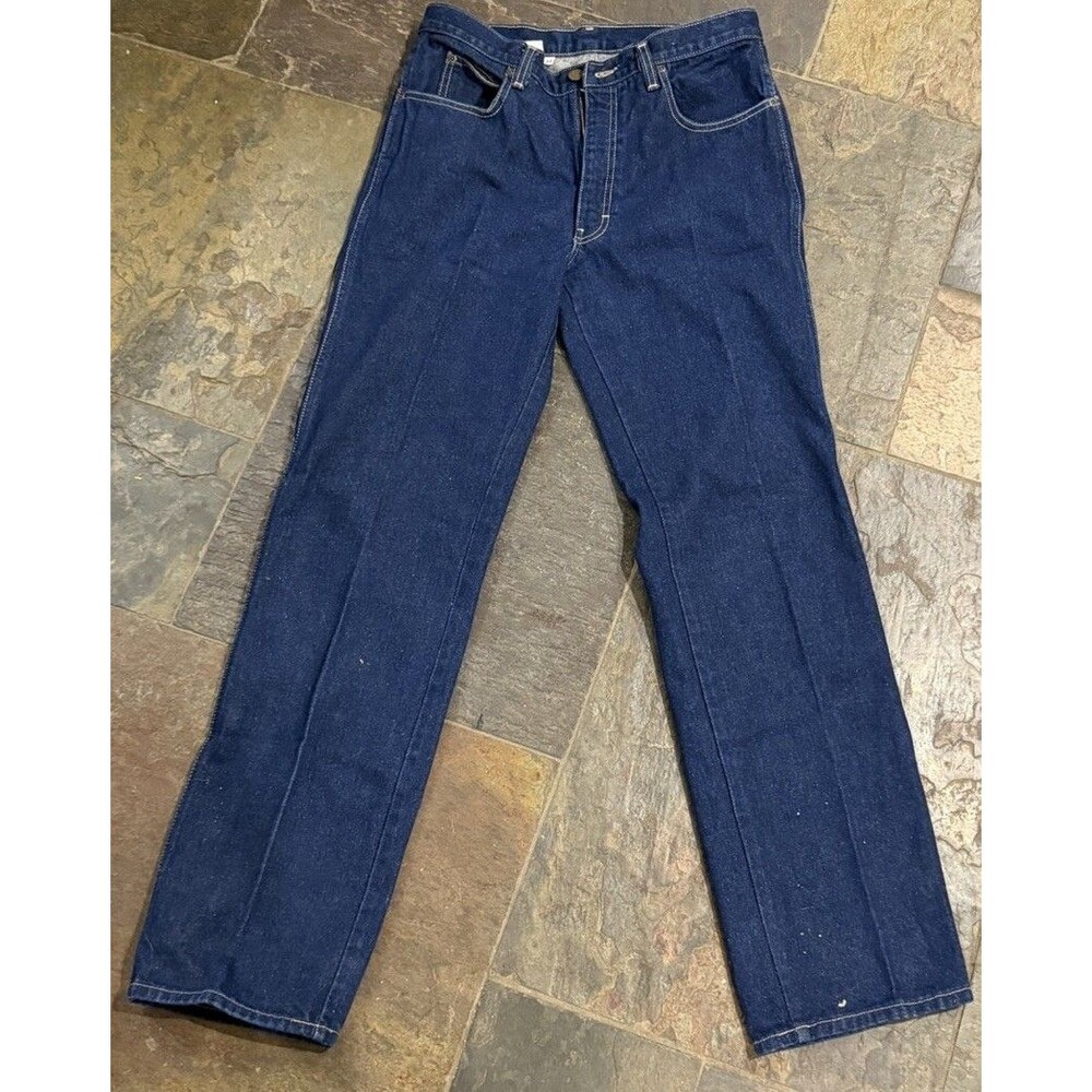 Vtg Calvin Klein Jeans Mens 33 Blue Indigo Straight Cotton Made in USA 1970 80